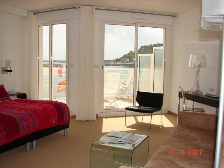 Hotel La Marine Barneville-Carteret Zimmer foto